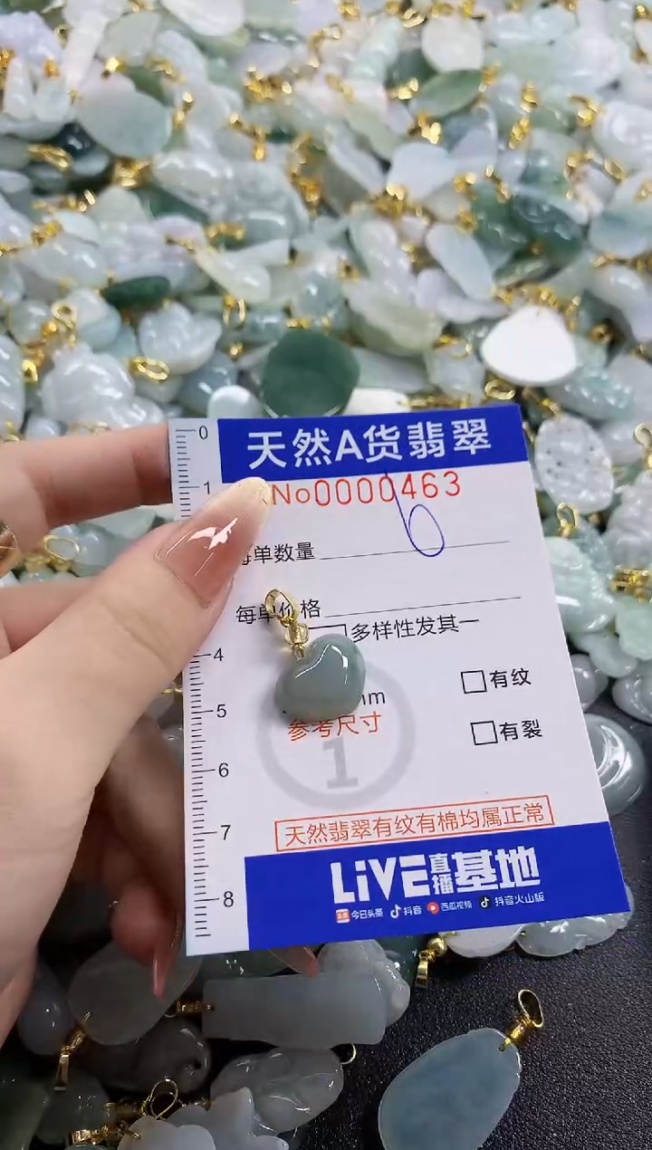 颈饰未镶嵌翡翠天然A货翡翠