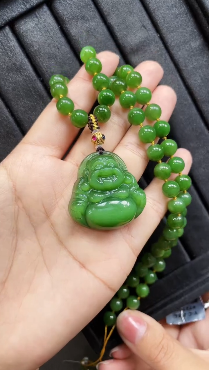 【闪购商品】和田玉18K金镶嵌套链36MM 多样性发一