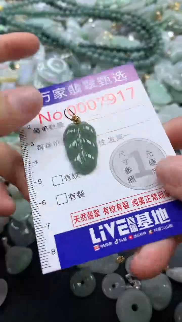 吊坠(不含链)未镶嵌翡翠7917