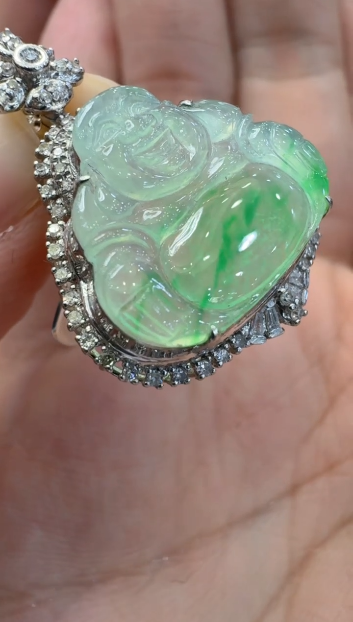 【闪购商品】翡翠吊坠(不含链)18K金镶嵌多样性团购发一件