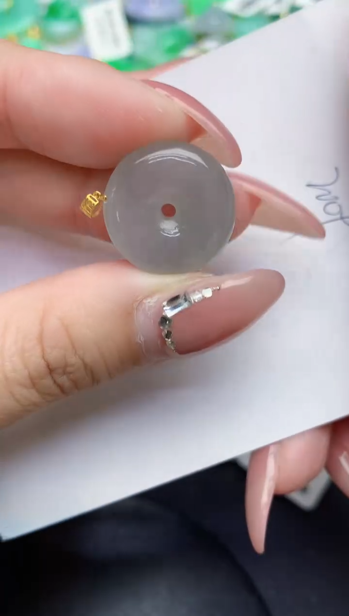 【闪购商品】翡翠颈饰18K金镶嵌000000000