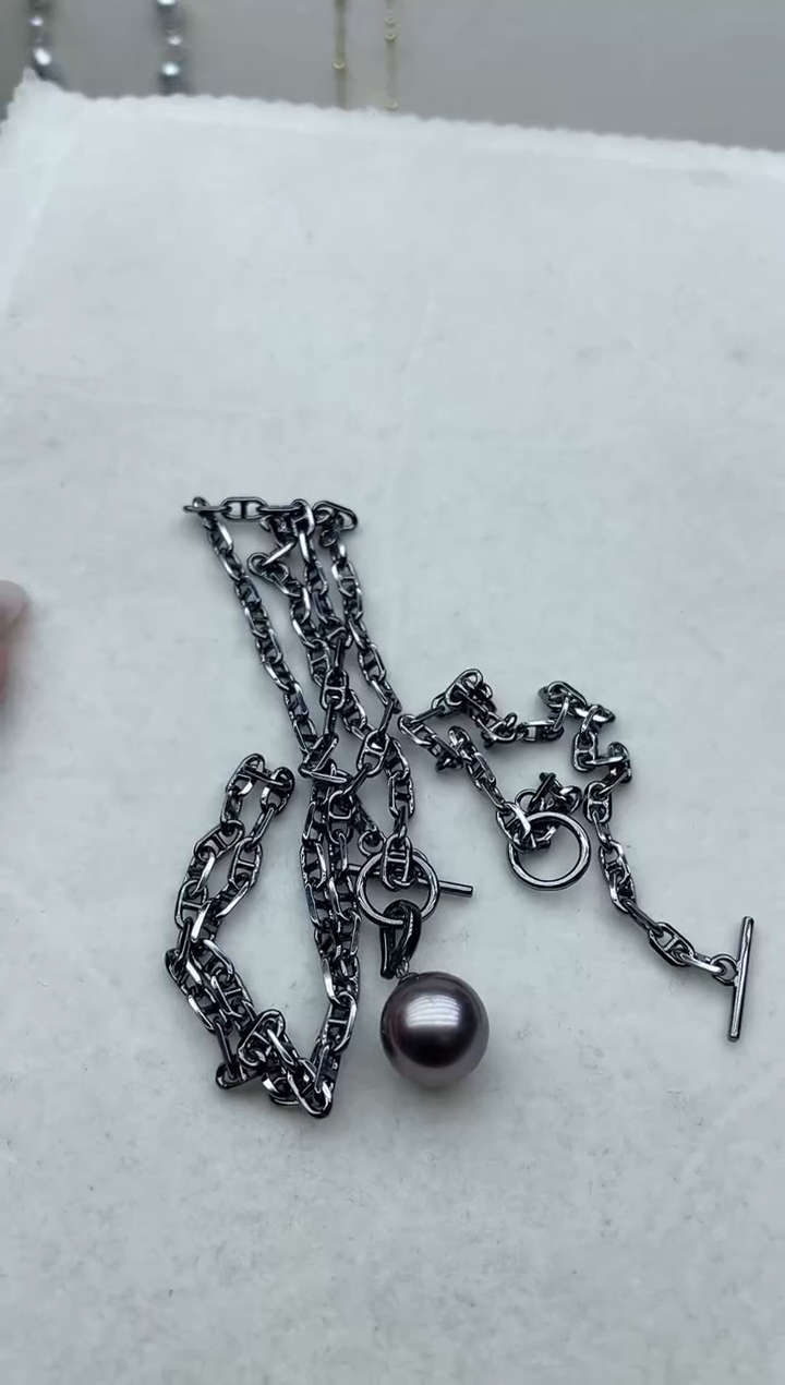 【闪购商品】海水珍珠套链银S925镶嵌80