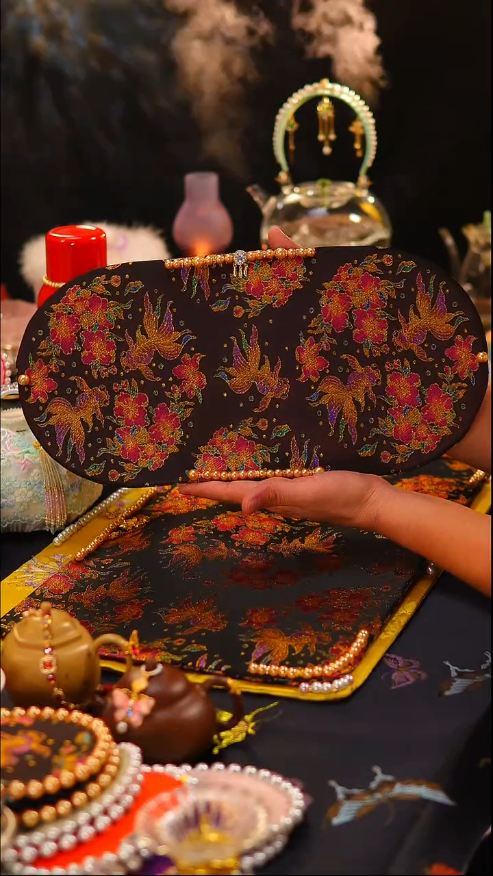 068大椭圆茶席40x20cm