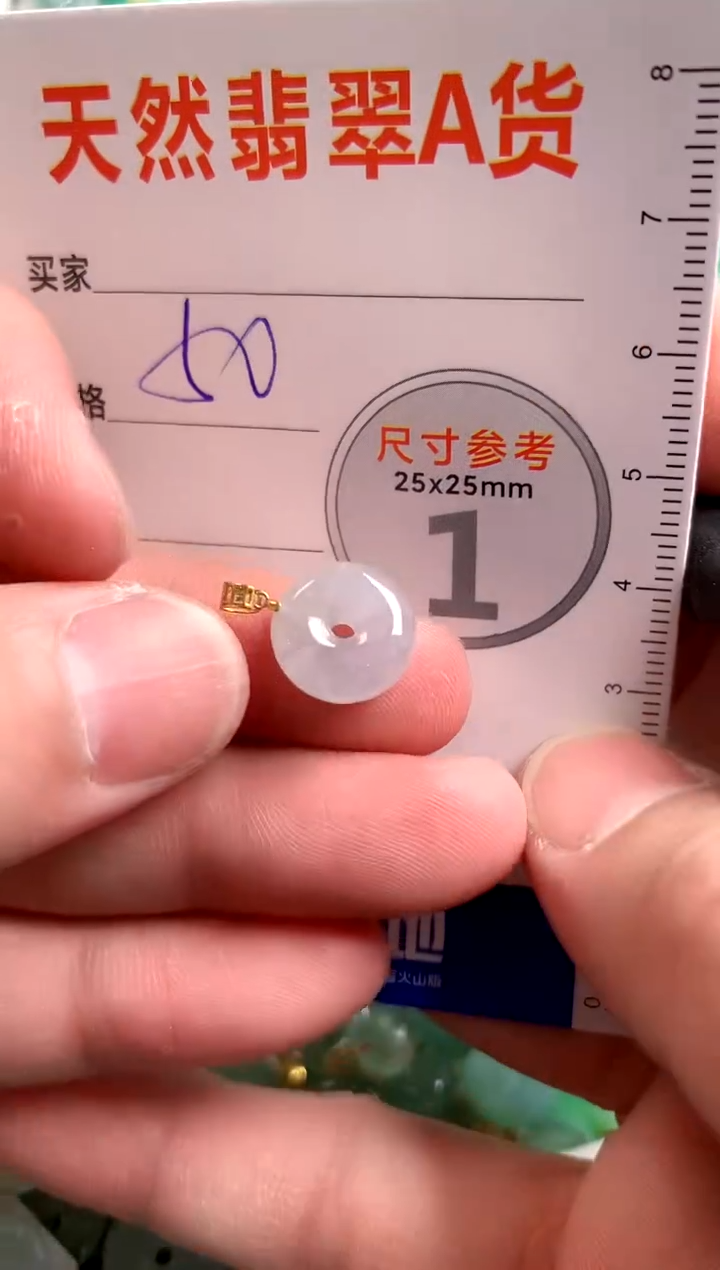 【闪购商品】翡翠颈饰18K金镶嵌13005532