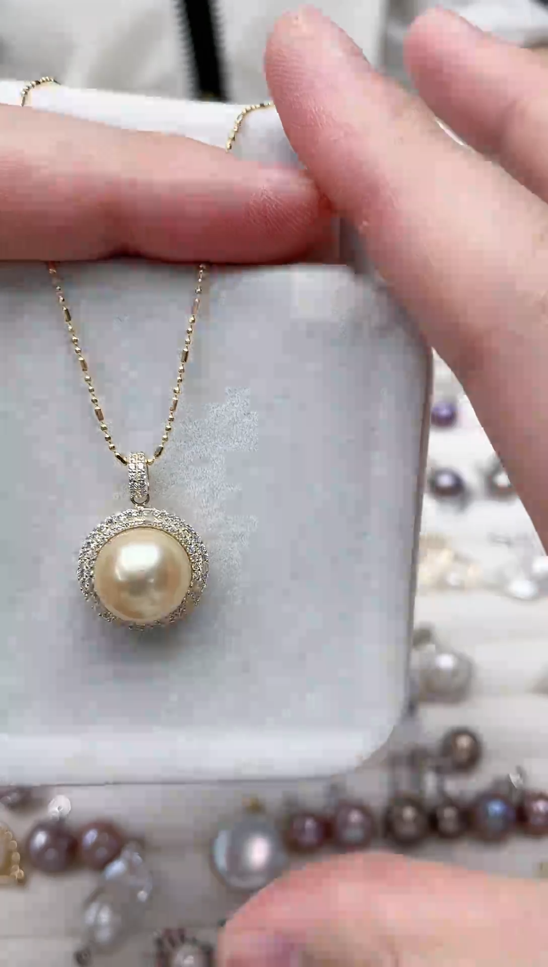 【闪购商品】海水珍珠吊坠(不含链)银S925镶嵌吊坠