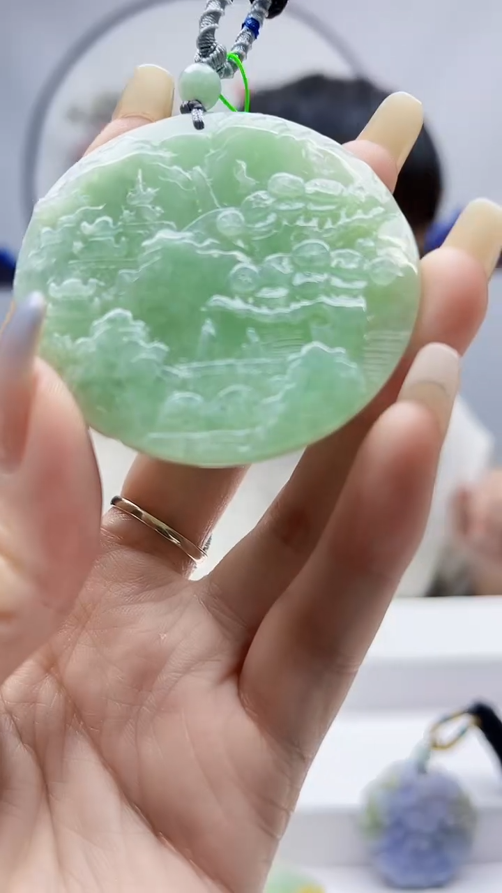 未镶嵌定制翡翠毛货挂件45