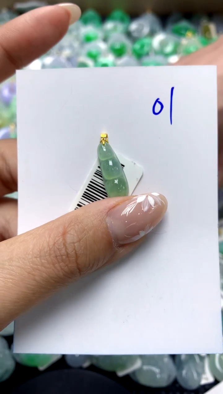 【闪购商品】翡翠颈饰18K金镶嵌1111111111111111111