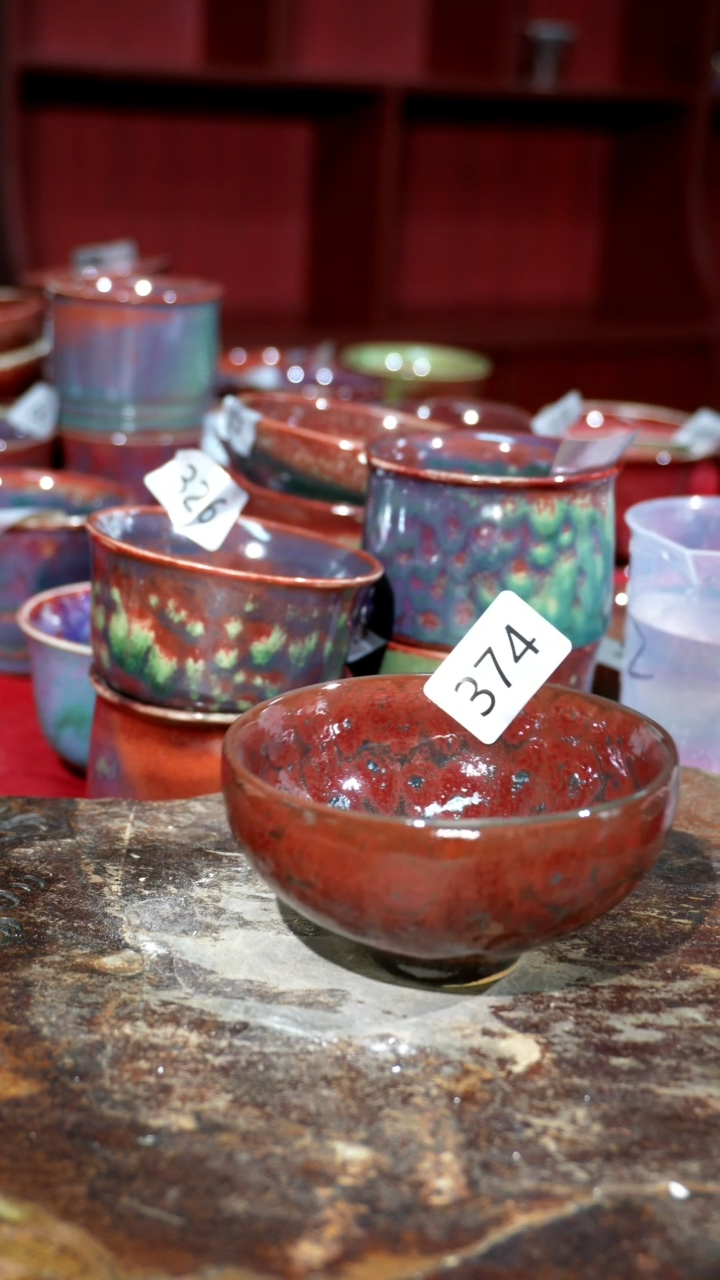 摆件精品窑变钧瓷茶器