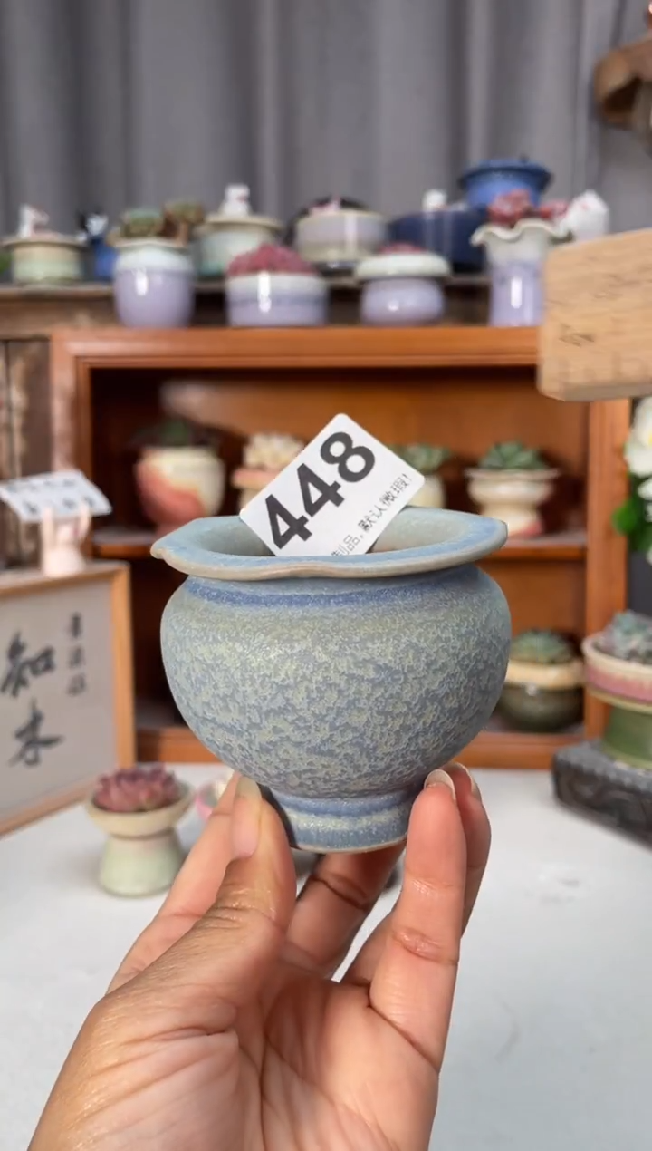 瓷片448知木小芳花盆