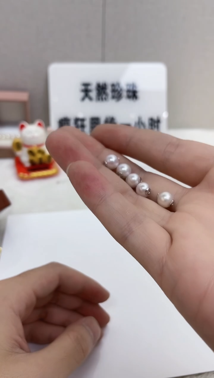 海水珍珠银S925镶嵌颈饰  
