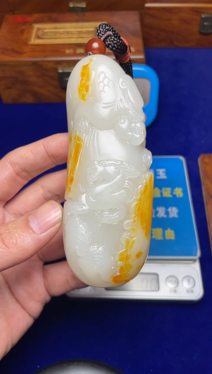 未镶嵌和田玉把件珠****～和田玉