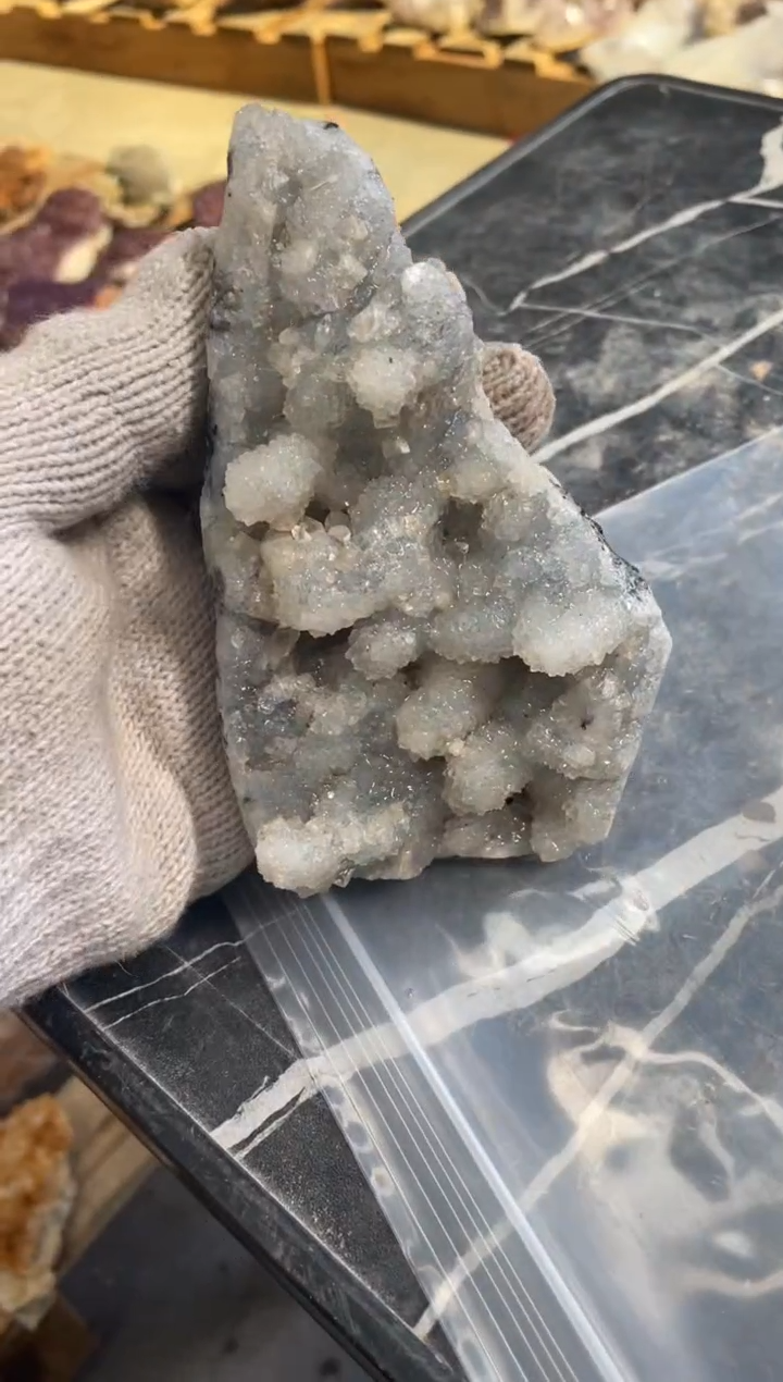 【闪购商品】水晶原石未镶嵌天然蓝波波摆件