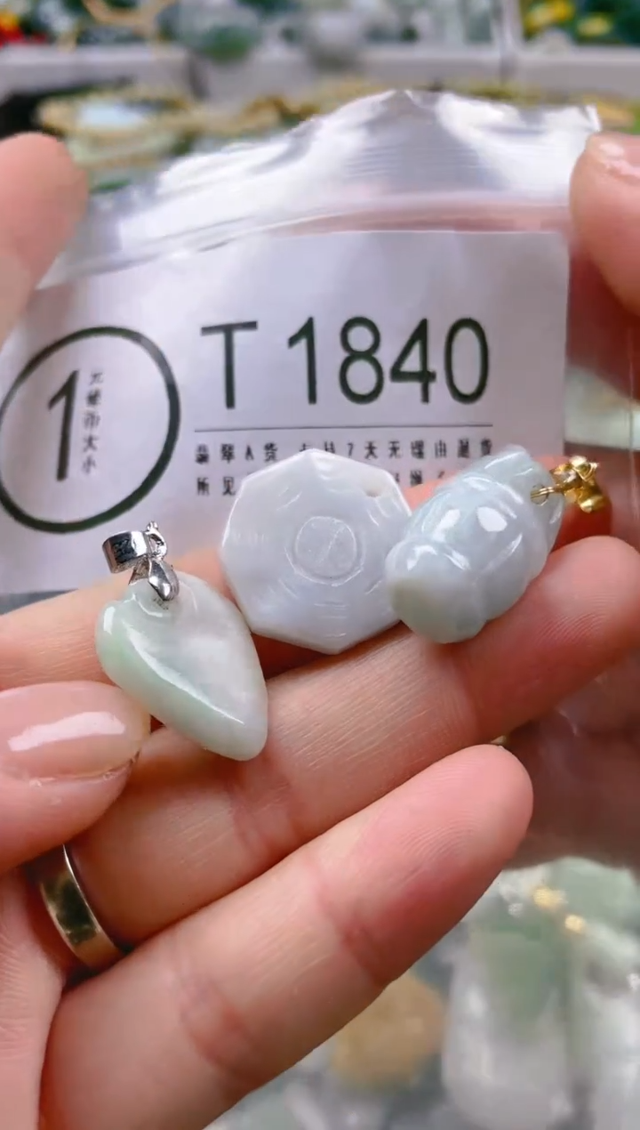 【闪购商品】翡翠颈饰未镶嵌/T/翡翠A货一图一物