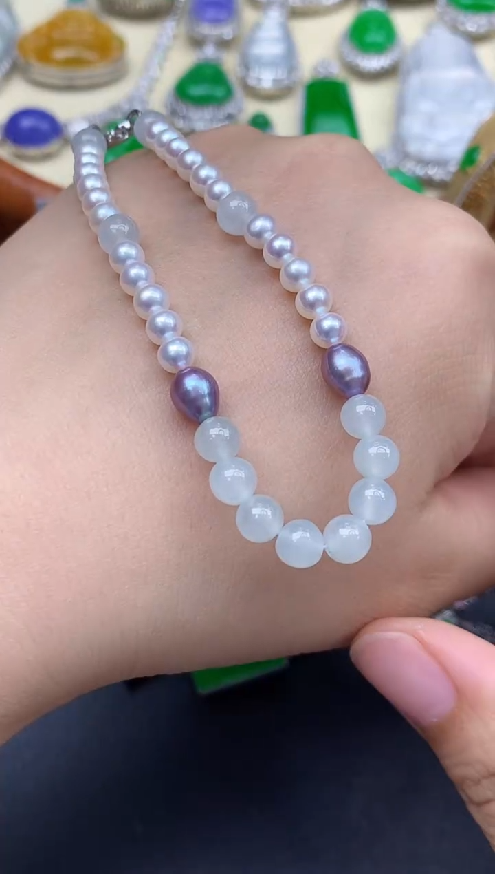 颈饰未镶嵌翡翠376-中国好珍宝