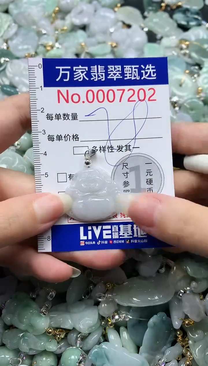 吊坠(不含链)未镶嵌翡翠7202