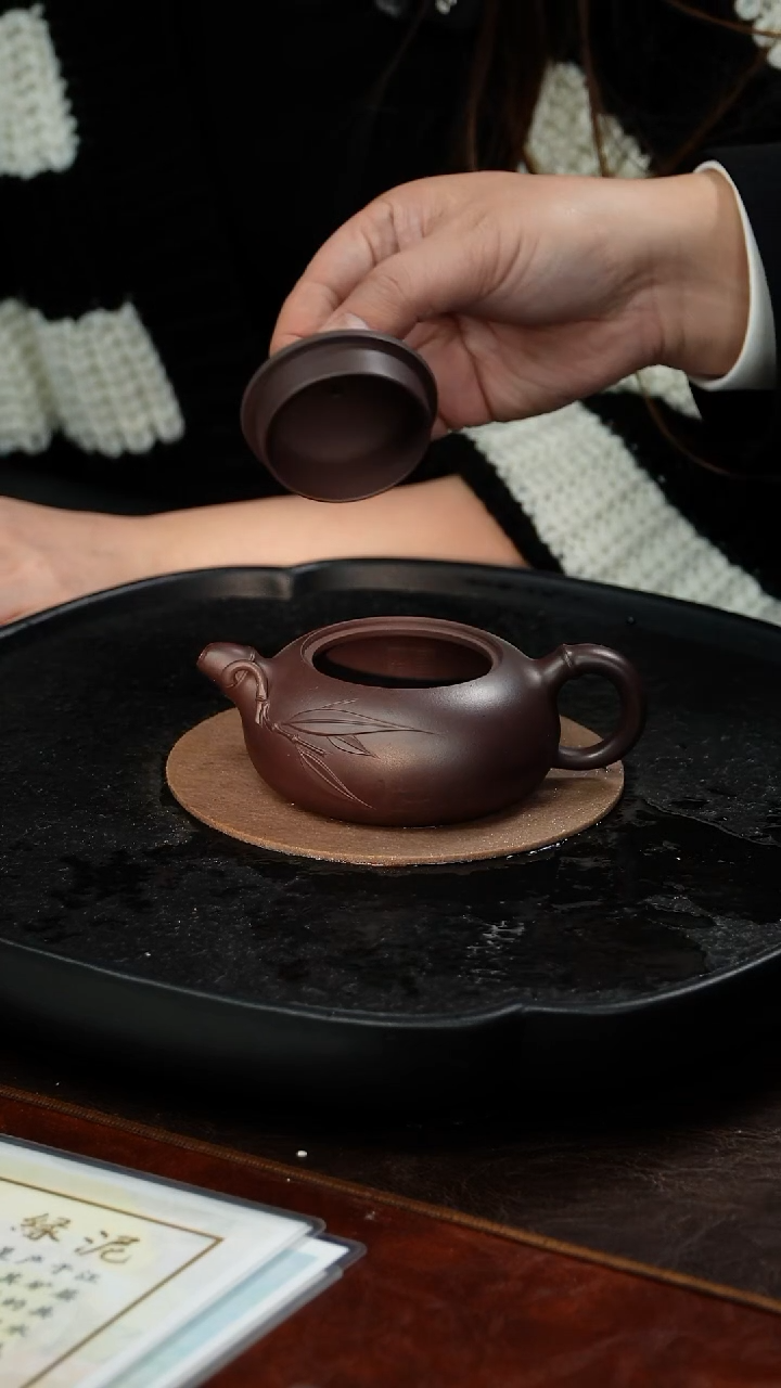 茶壶紫砂洪滔 玉乳89 紫茄泥 160毫升