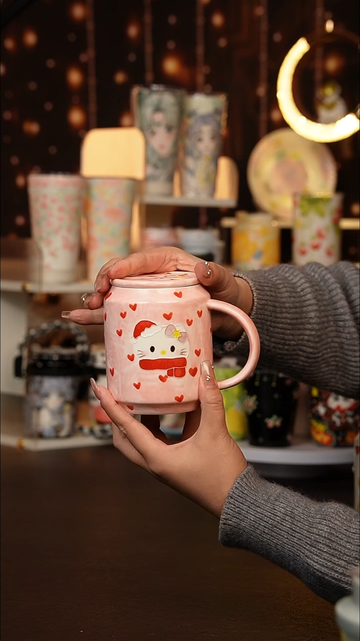 (玉泥）景德镇手工手绘文创陶瓷杯