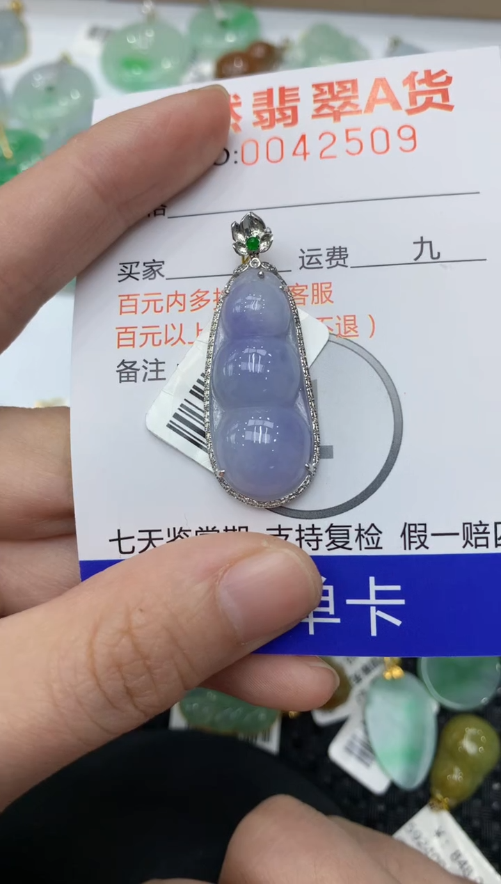 【闪购商品】翡翠颈饰18K金镶嵌111111111