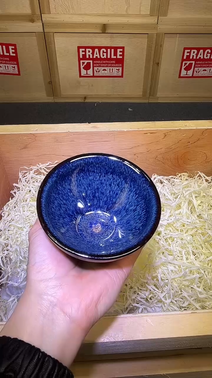 茶盏茶盏主人杯蓝油滴刘颖