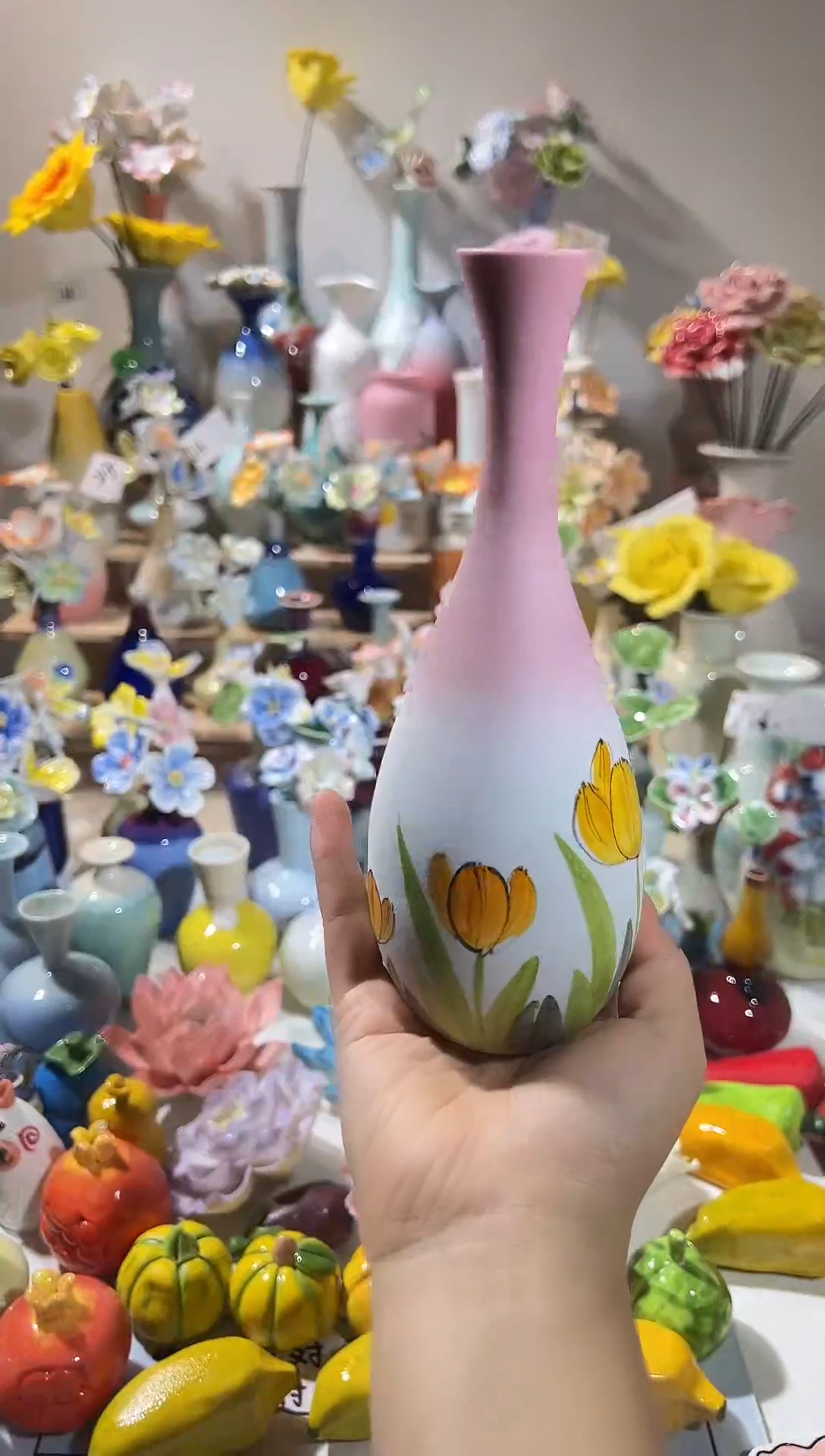 创意手工陶瓷手绘郁金香232