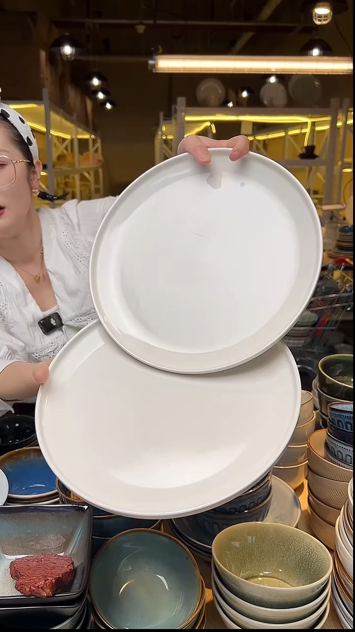 瓷66外贸尾货窑变釉下彩默认瑕疵