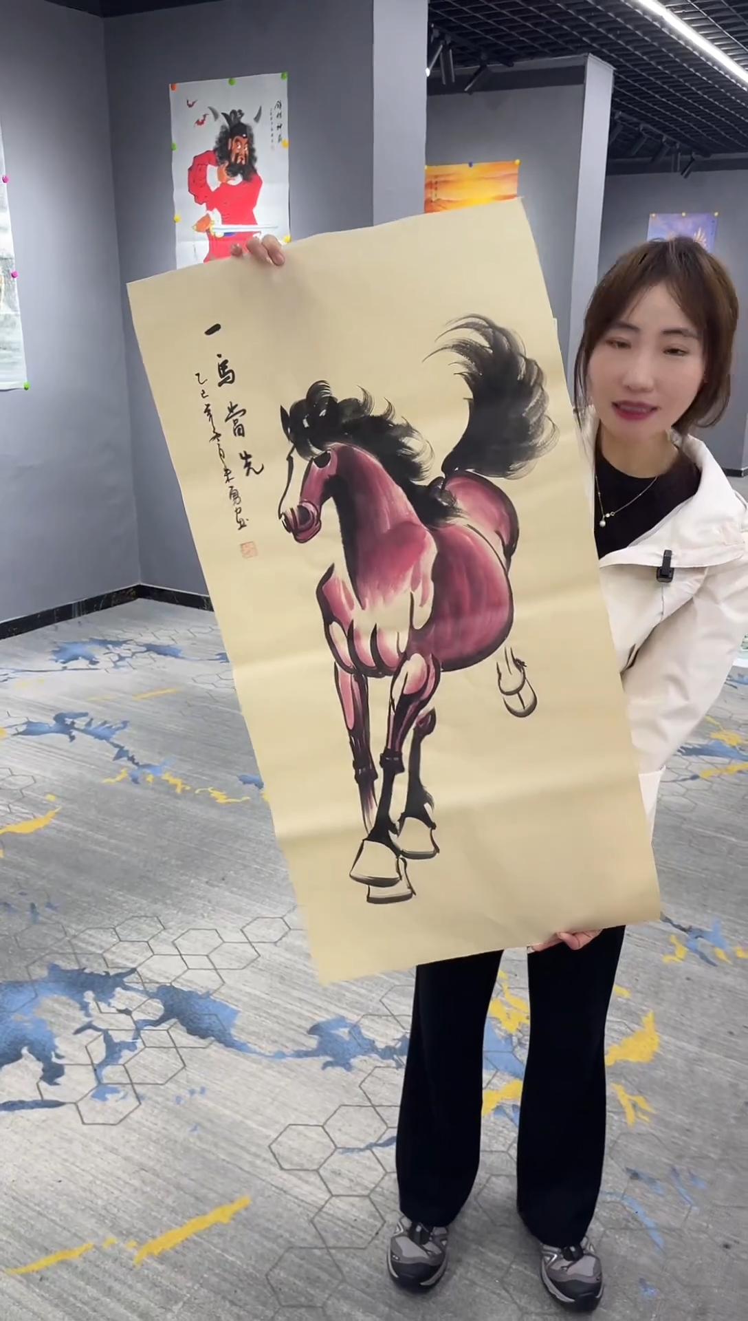 竖款年画艺术作品欣赏S83