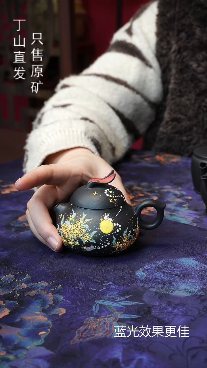 茶壶紫砂宜兴紫砂原矿紫砂壶小高定系列天漏
