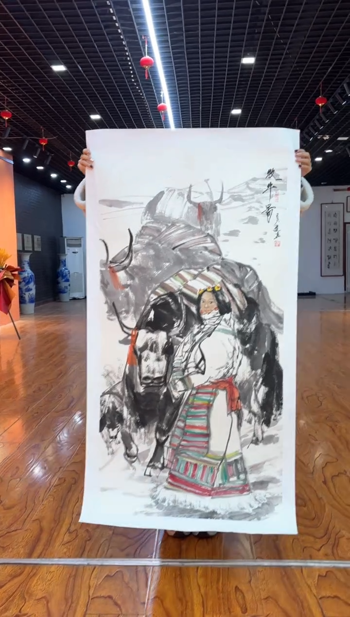 【闪购商品】国画周建真老师绘画作品14-74