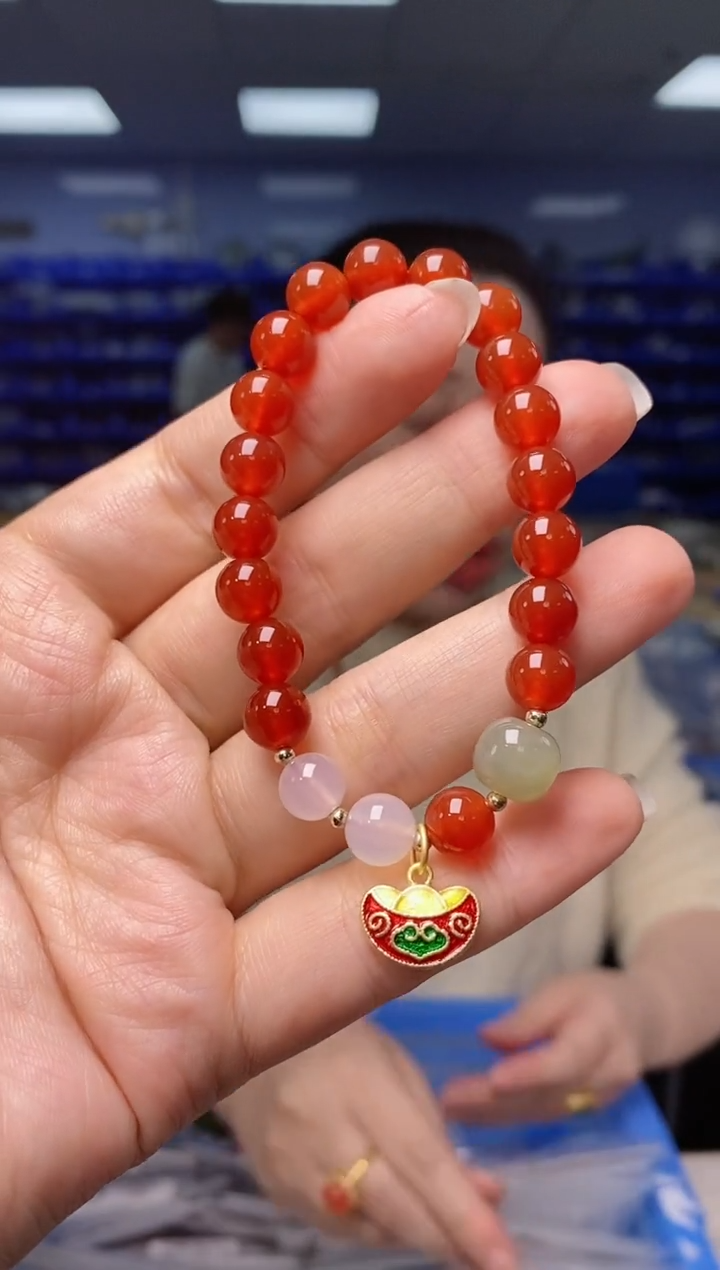 【闪购商品】玛瑙/玉髓手链未镶嵌  Q00509