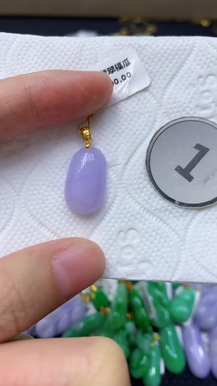 颈饰未镶嵌翡翠天然缅甸翡翠A货