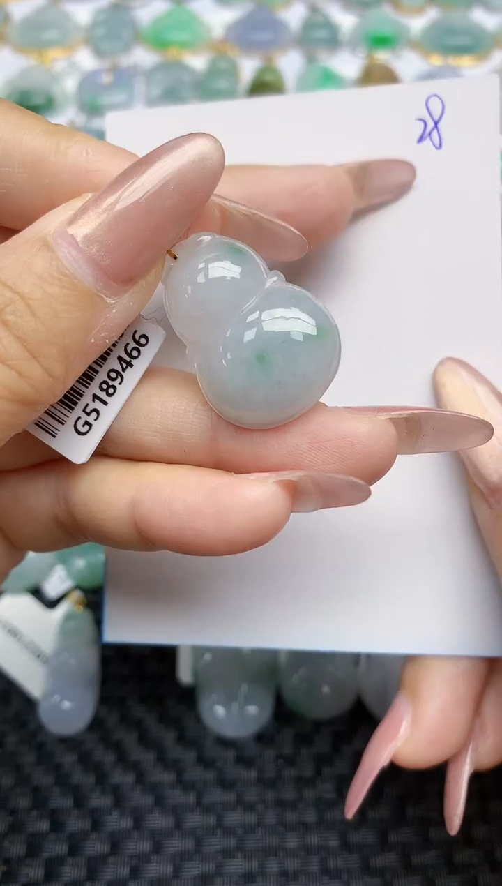 【闪购商品】翡翠颈饰18K金镶嵌天然A货翡翠 28