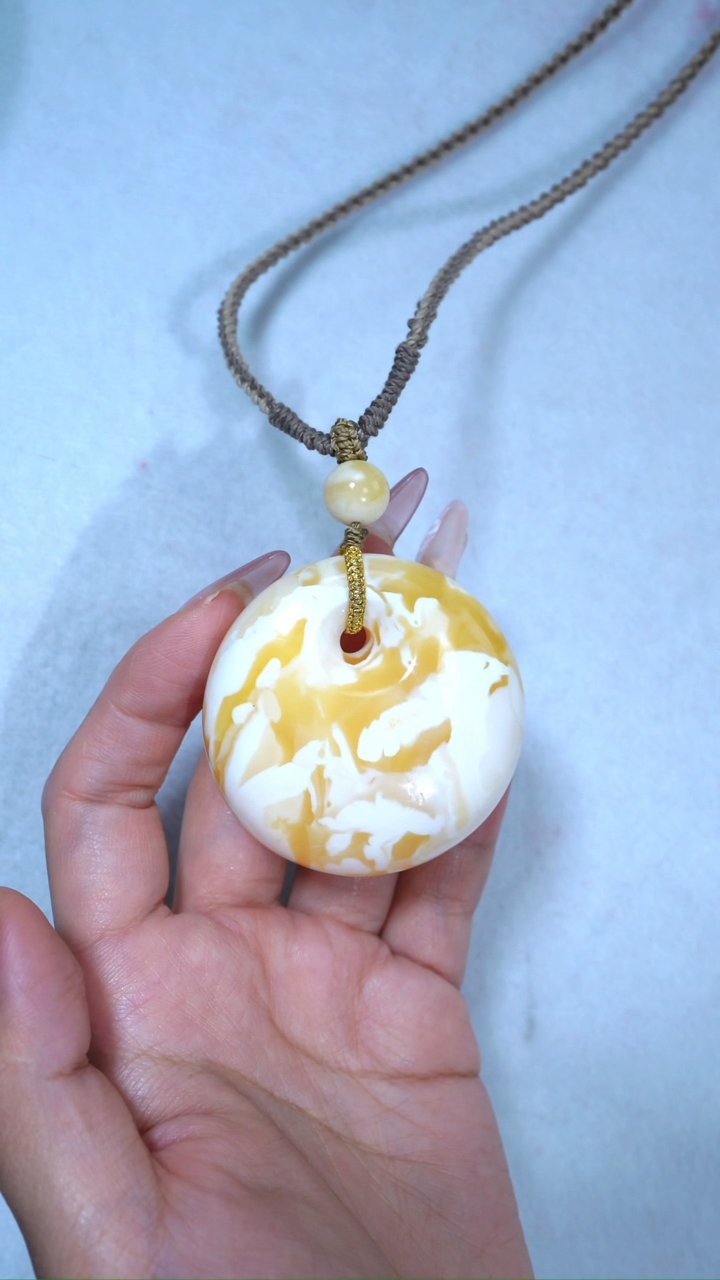 【闪购商品】蜜蜡手链未镶嵌典藏级金瓷白妖孽公主扣