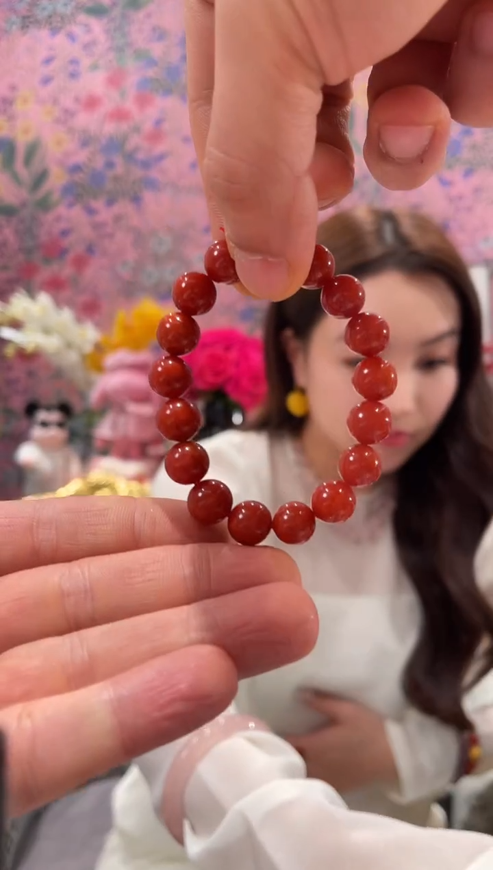 【闪购商品】南红玛瑙手串未镶嵌素圈