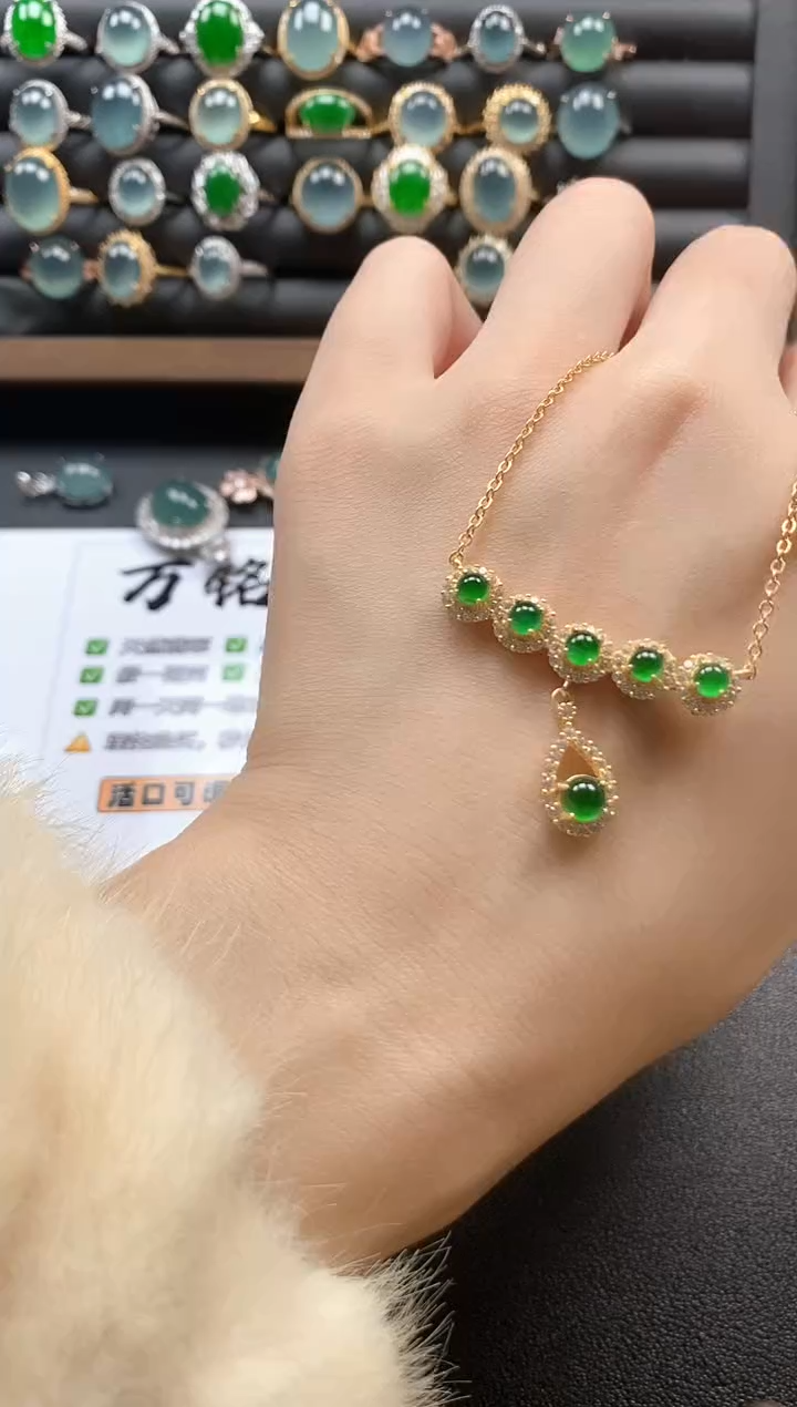 银S925镶嵌戒指翡翠51151