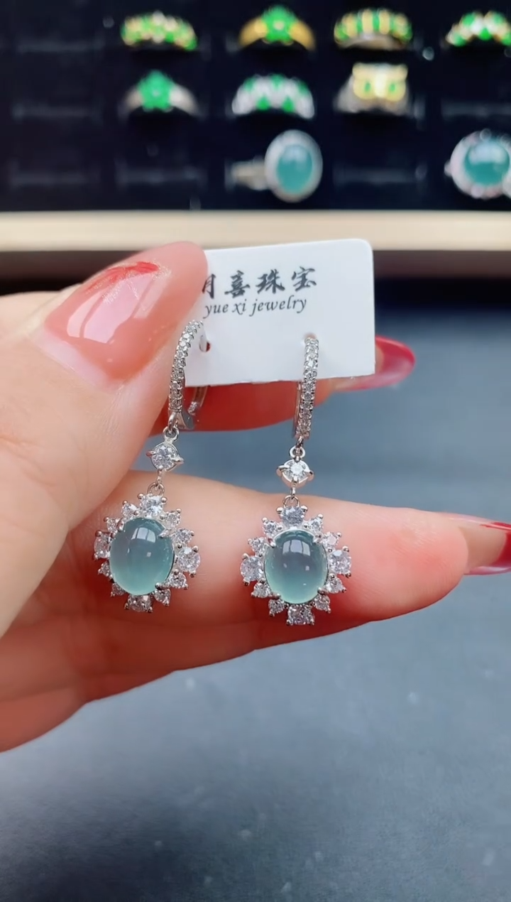 【闪购商品】翡翠戒指银S925镶嵌21321