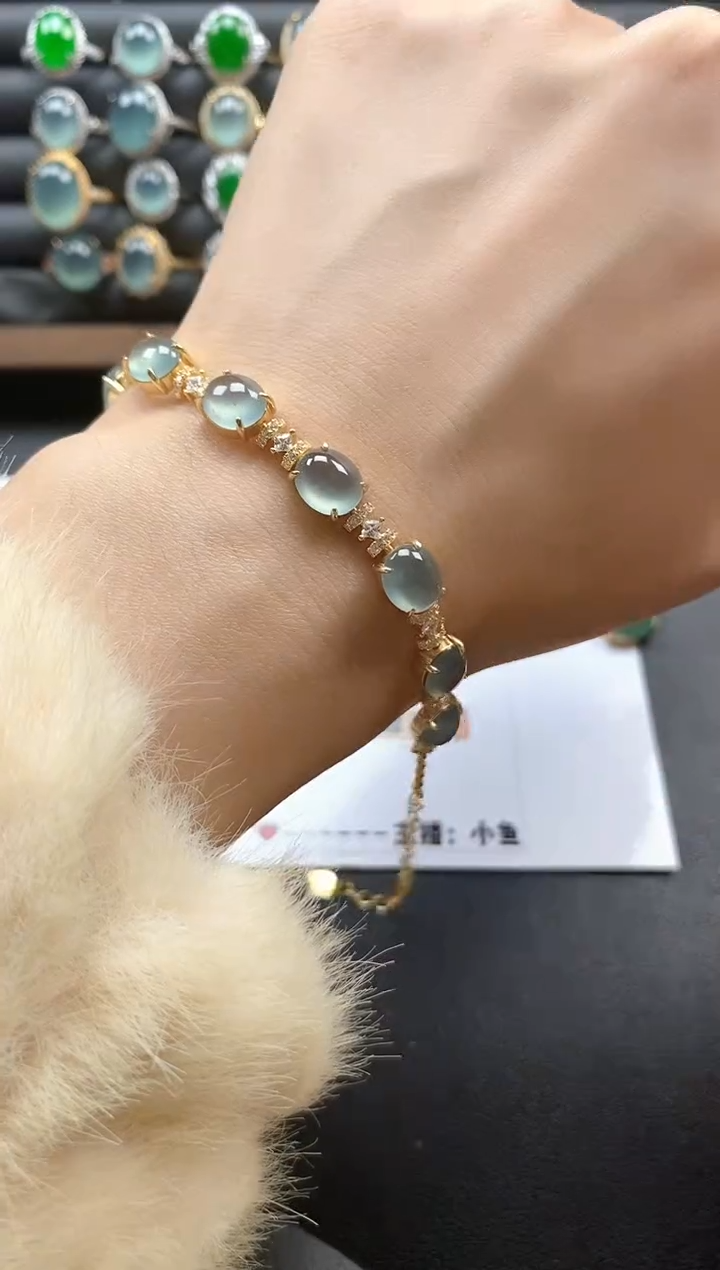银S925镶嵌戒指翡翠51511