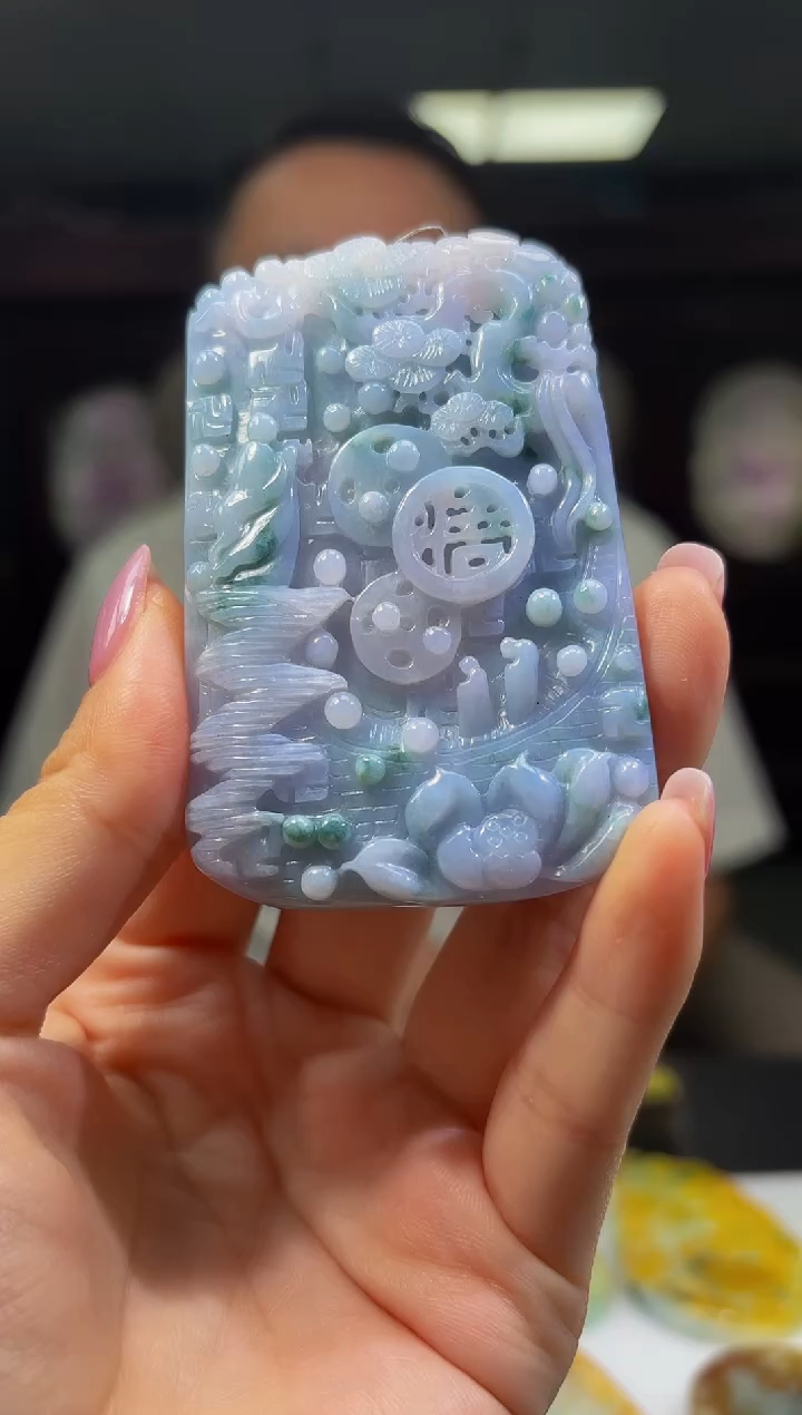 未镶嵌定制翡翠12/0901/Y/发其一件/山水