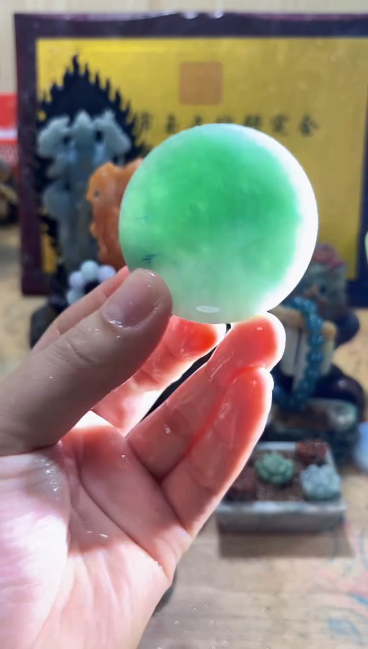 未镶嵌挂件翡翠A货常星8183