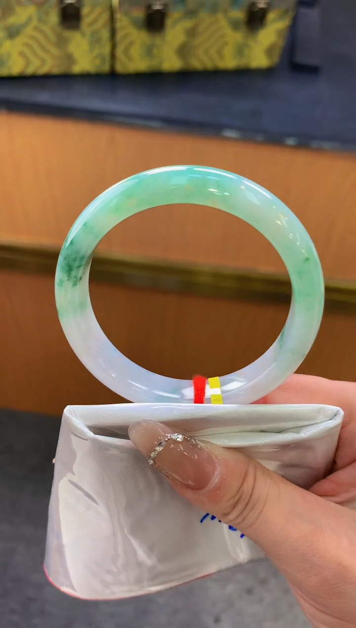 未镶嵌手镯翡翠-F81-正圈55.5