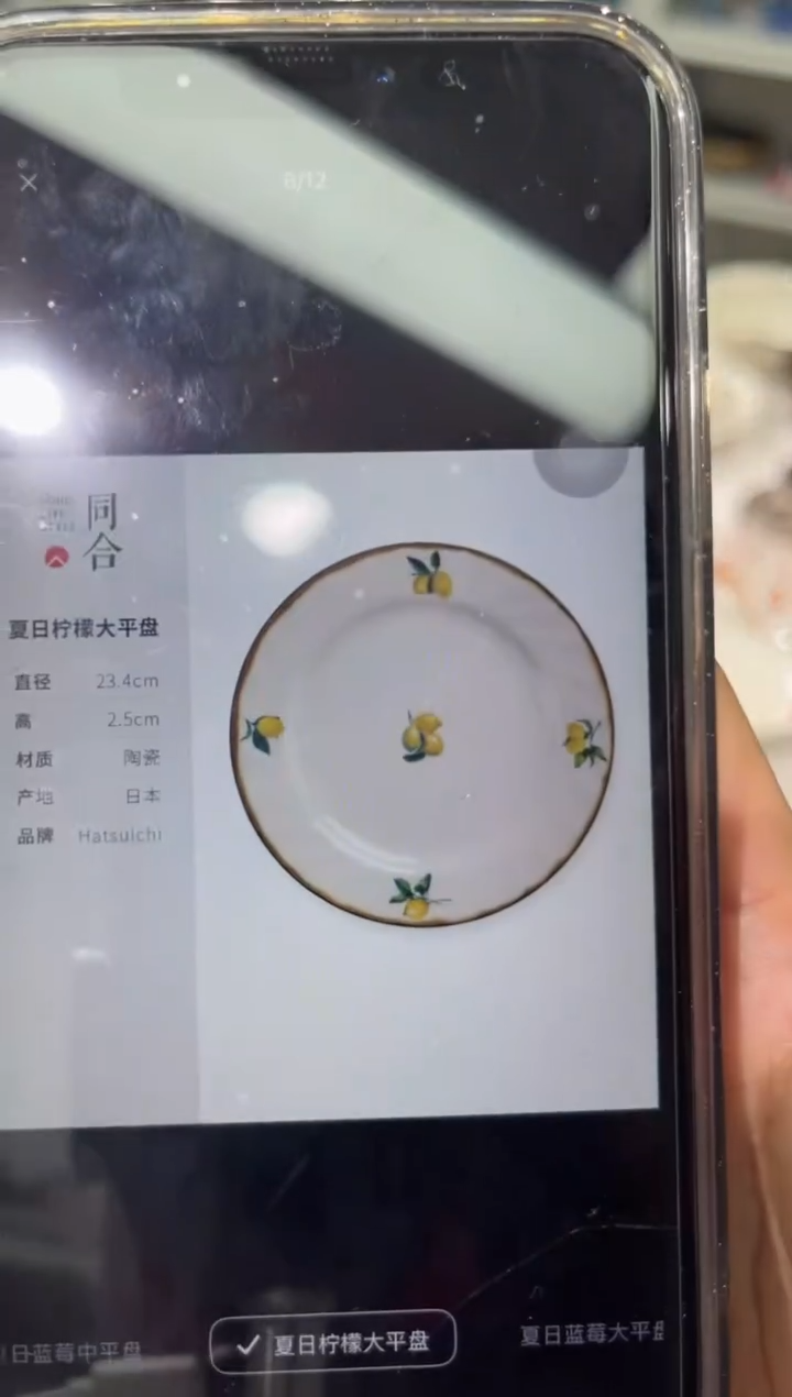陶瓷夏日柠檬大平盘