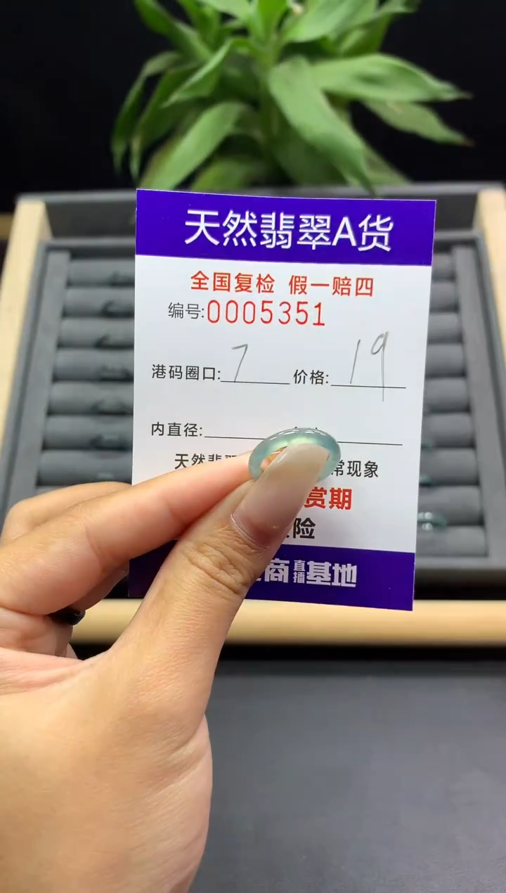 未镶嵌戒指翡翠天然  5351