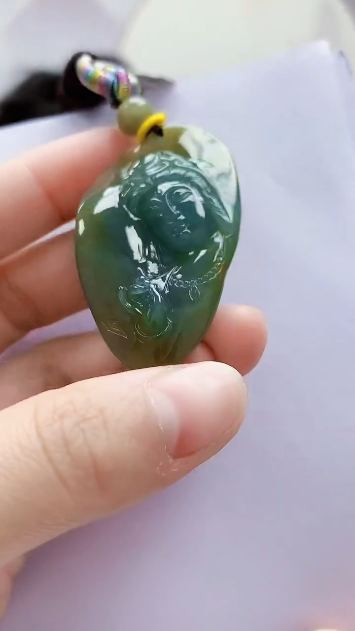 未镶嵌定制翡翠5145lr-毛货挂件21