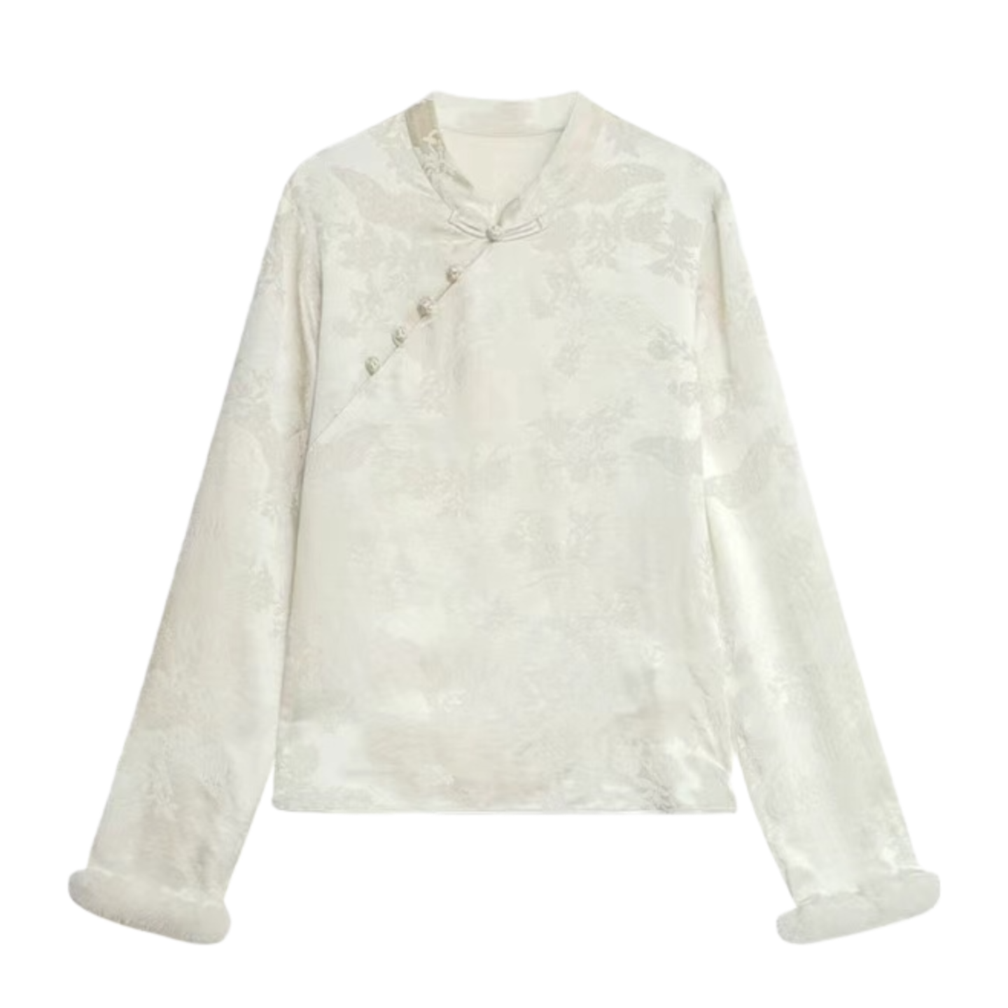 大漂亮家国风斜襟盘扣衫T恤