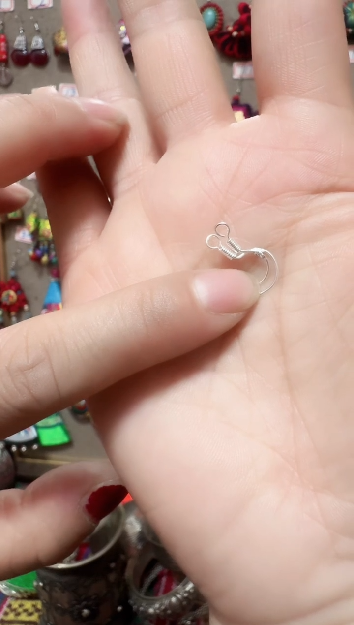 非金属925银无耳钩耳环耳钩
