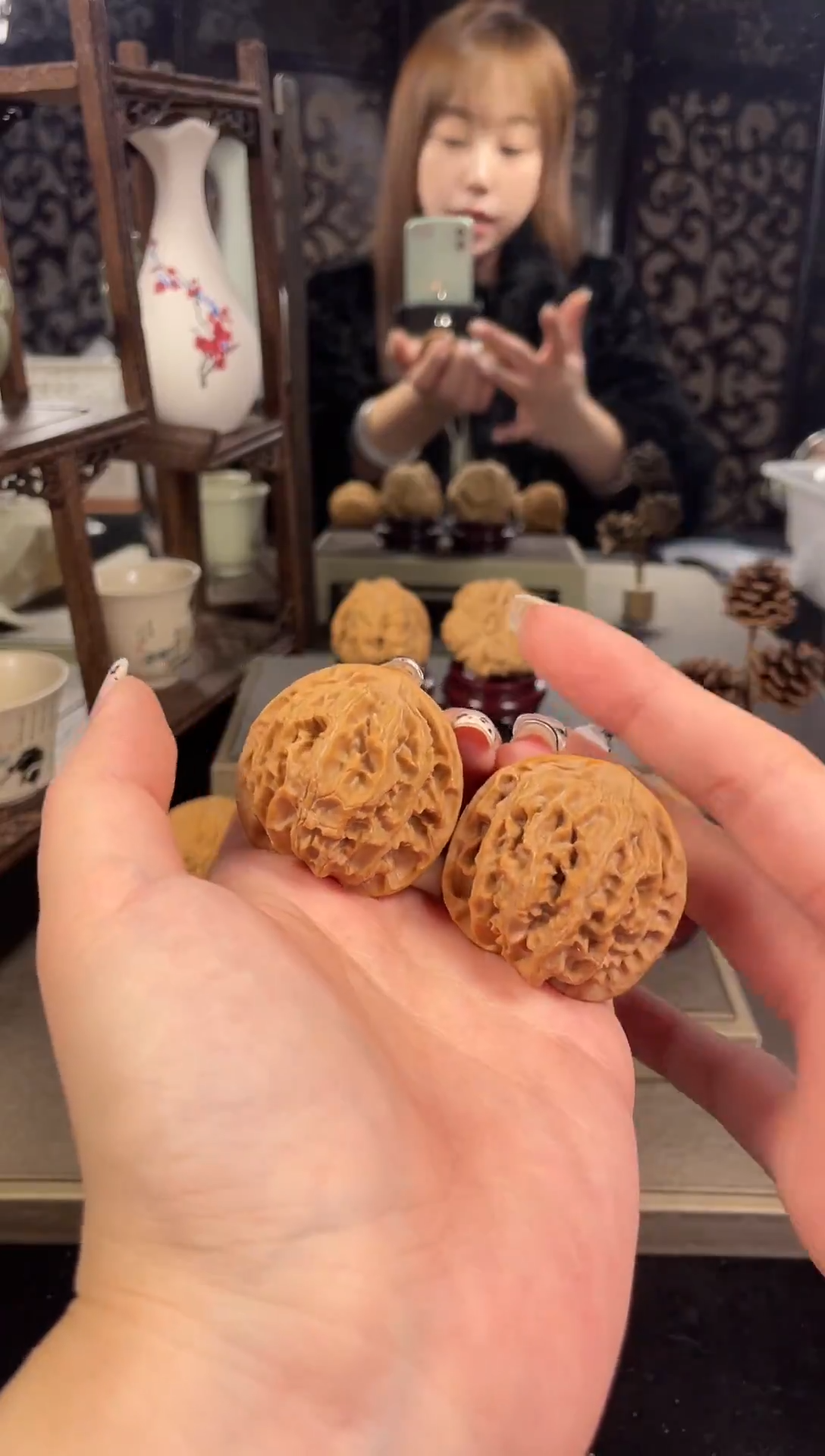 【闪购商品】文玩核桃把件苹果园40尺-11