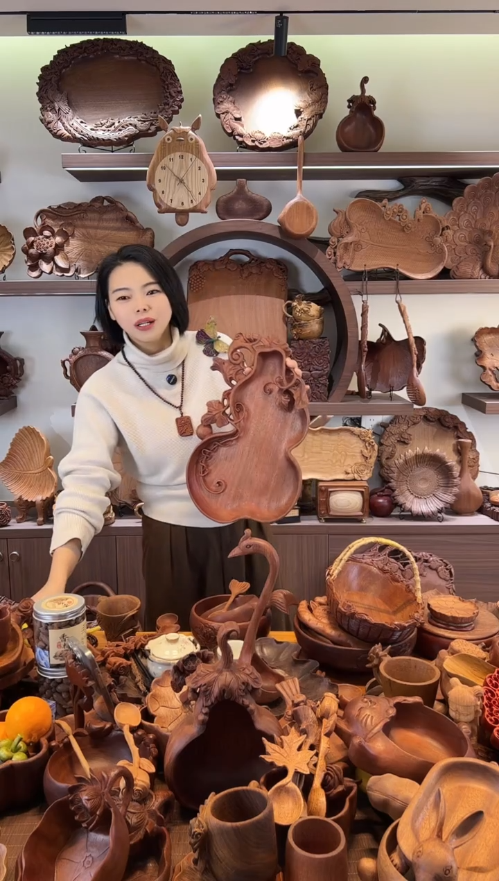 乌木类木雕款新品葫芦干泡