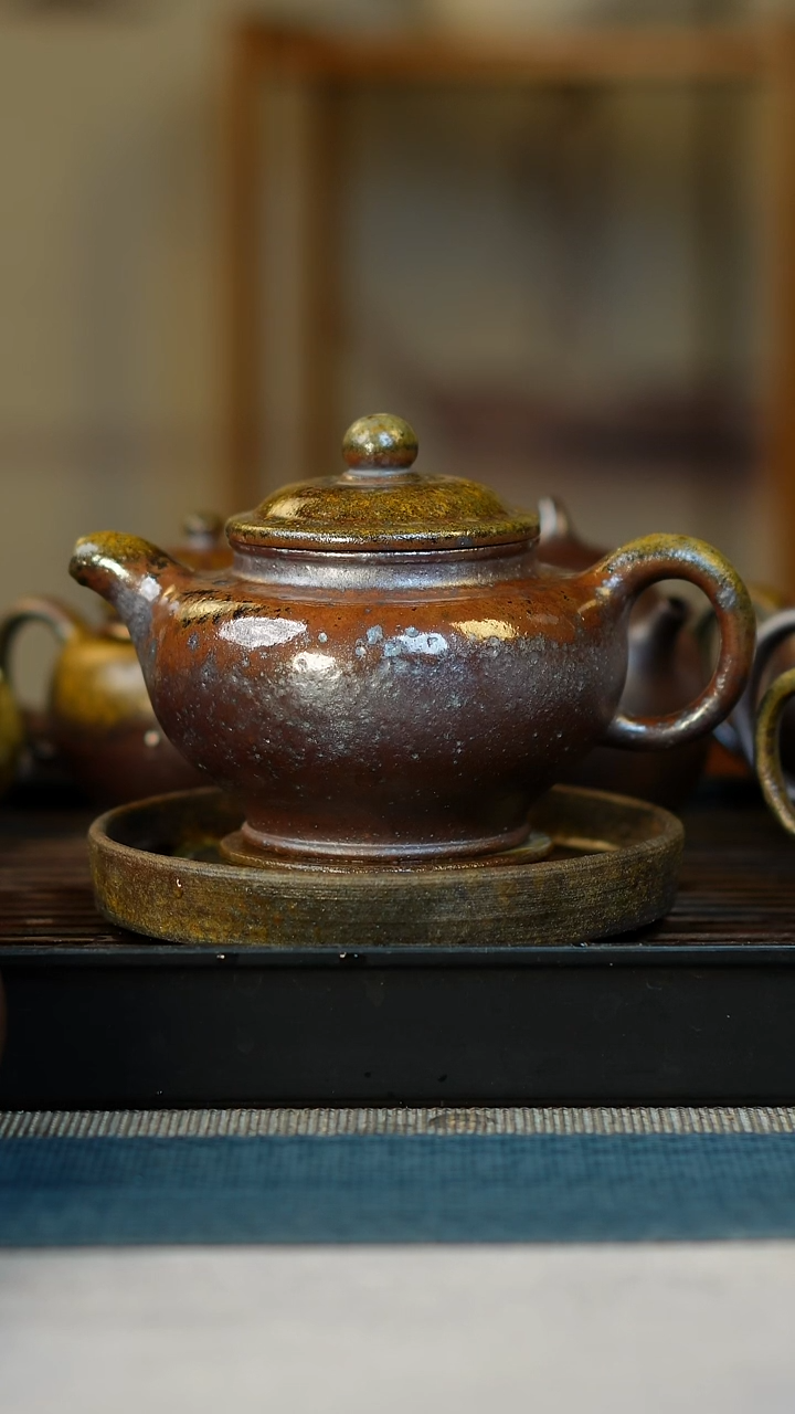 茶壶紫砂柴烧紫砂掇只壶