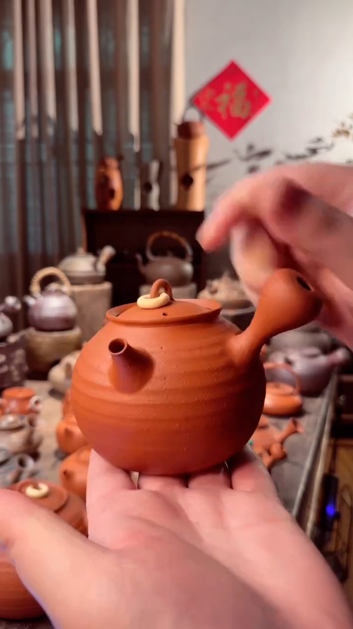 【闪购商品】壶潮州粗砂红泥龙蛋平安扣