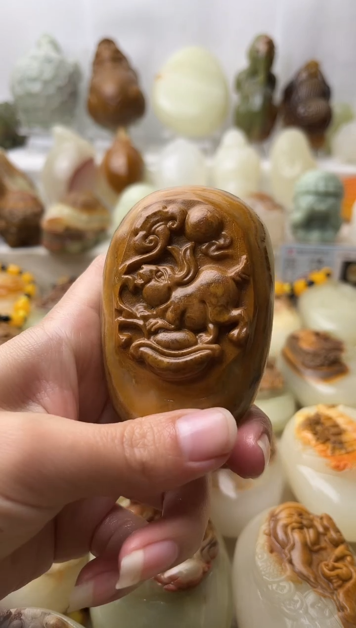 石材古青石棉纹正常不退换兔微瑕