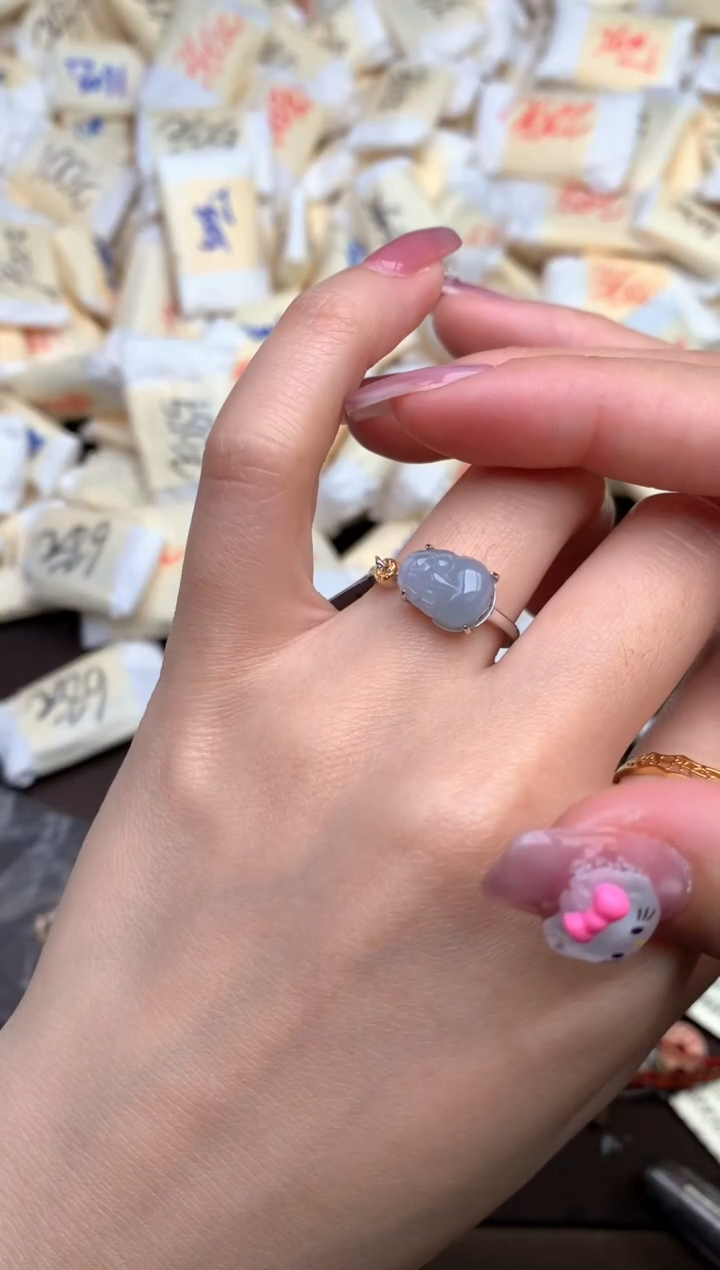 【闪购商品】翡翠戒指银S925镶嵌 — 